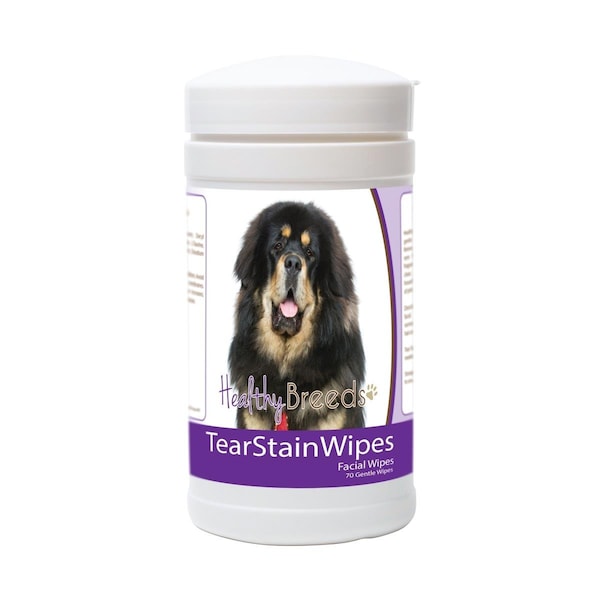 Healthy Breeds Tibetan Mastiff Tear Stain Wipes - 70 Count, 70PK 840235176961 - main